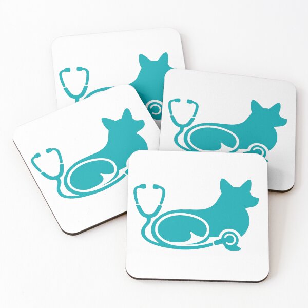 Item preview, Corgi Life Link Nurse | Minimalist Stethoscope Dog Art designed and sold by Corgi & co Shop.