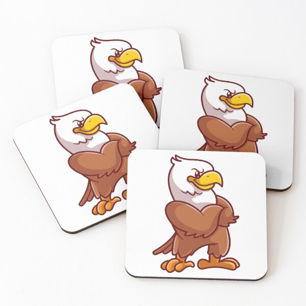 Item preview, Cool Bald Eagle Mascot Strong Arms Character designed and sold by Gromiber.