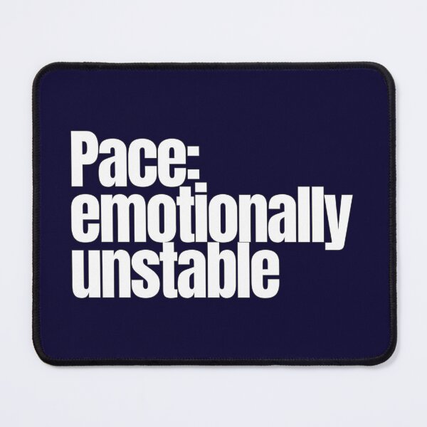 Item preview, Pace: Emotionally Unstable – Funny Running Quote designed and sold by hhells.