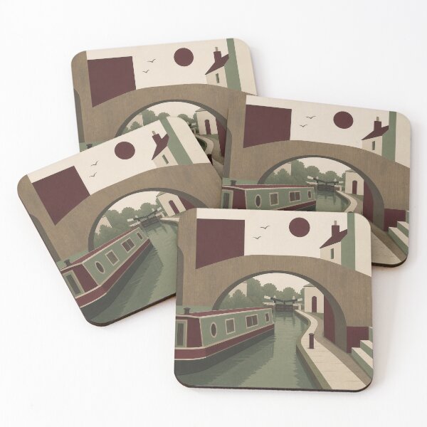 Item preview, Narrowboats abstract 2  designed and sold by designbywhacky.