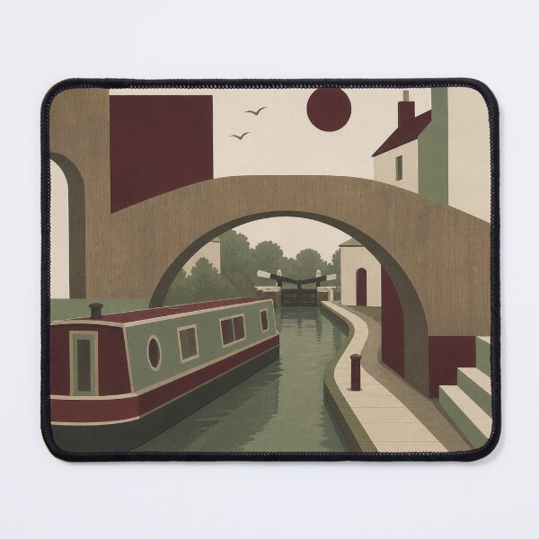 Item preview, Narrowboats abstract 2 designed and sold by designbywhacky.
