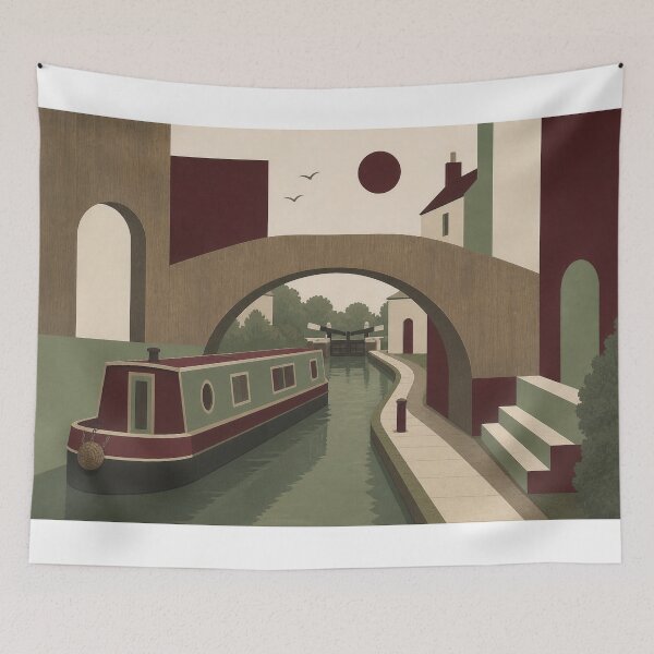Item preview, Narrowboats abstract 2  designed and sold by designbywhacky.