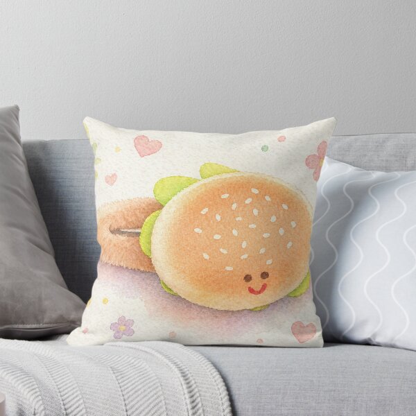 Item preview, Cute Watercolor Hamburger Hair Clip – Kawaii Food Aesthetic Illustration designed and sold by Minerva92.