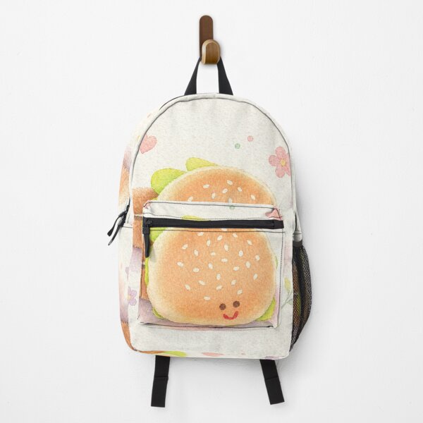 Item preview, Cute Watercolor Hamburger Hair Clip – Kawaii Food Aesthetic Illustration designed and sold by Minerva92.