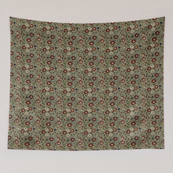 Item preview, Vintage Wildflower Botanical Seamless Pattern designed and sold by GraceInNatureCo.
