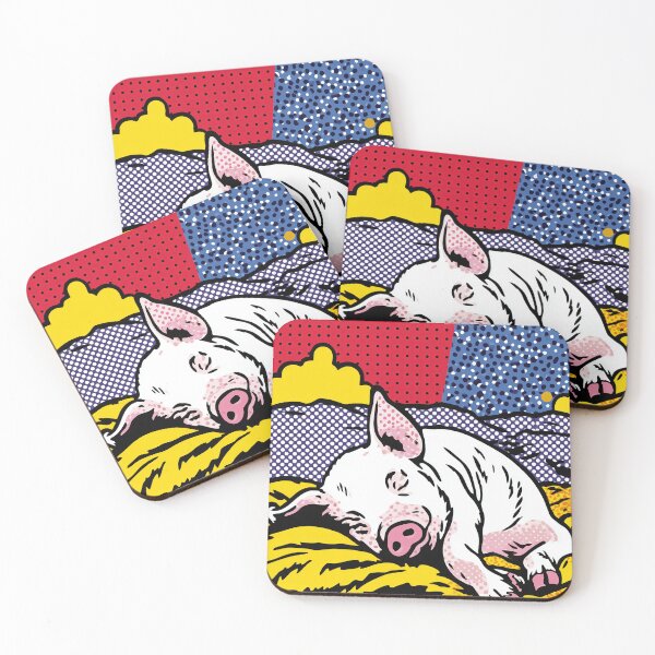 Item preview, Pop Art Sleeping Pig designed and sold by lautir.