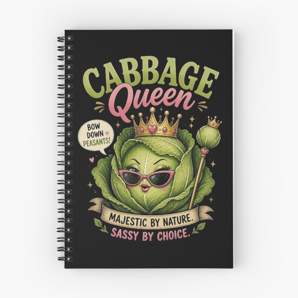 Item preview, Cabbage Queen - Majestic Sassy Vegetable Design designed and sold by mouton-ronchon.