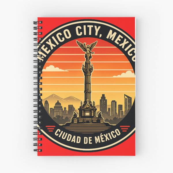 Item preview, Mexico City Mexico Retro Badge Shirt – Ciudad de México Angel Sunset Design designed and sold by Laughprints.