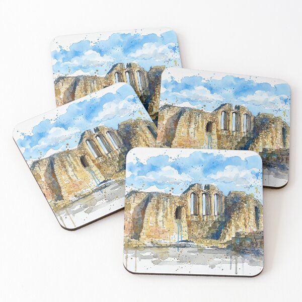 Item preview, Watercolour illustration of Kildrummy Castle, Aberdeenshire, Scotland designed and sold by davidelder.