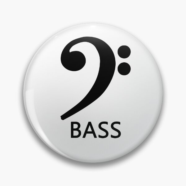 Item preview, Bass clef with name- Musical symbol designed and sold by CyberArt Designers.