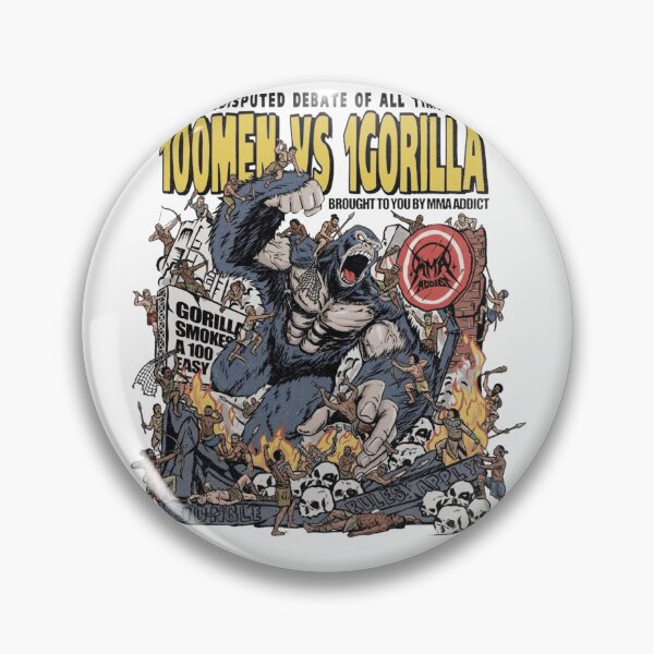 Item preview, 100 Men vs 1 Gorilla "Undisputed Debate Of All Time" designed and sold by JeyVel.