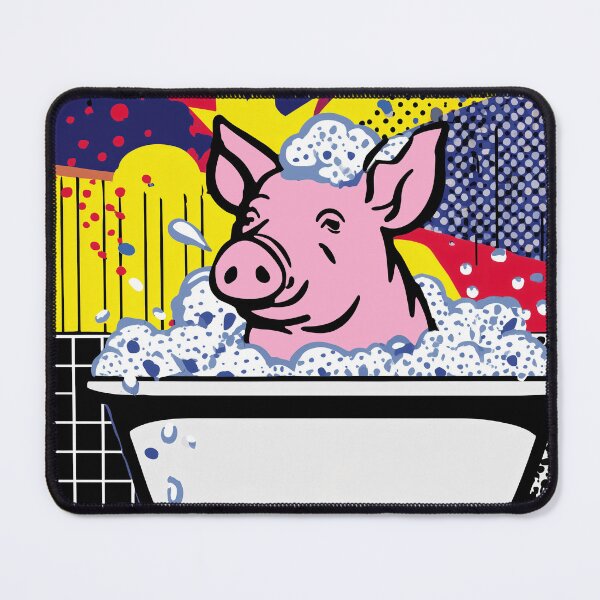 Item preview, Pig in a Pop Art Bathtub designed and sold by lautir.