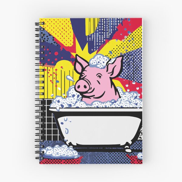 Item preview, Pig in a Pop Art Bathtub designed and sold by lautir.