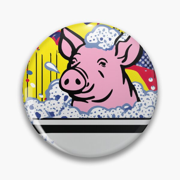 Item preview, Pig in a Pop Art Bathtub designed and sold by lautir.