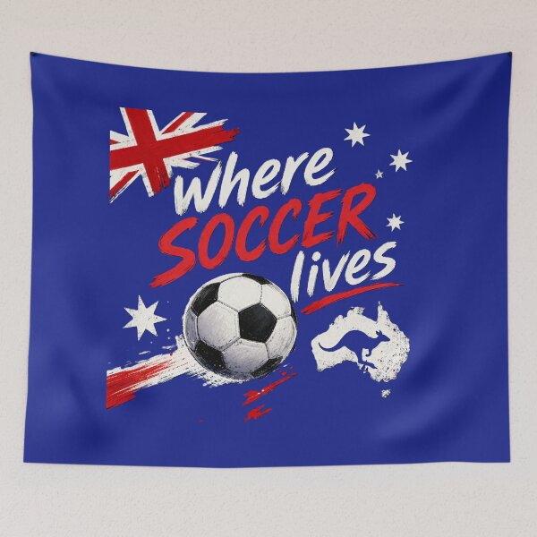 Item preview, Where Soccer Lives - Australia designed and sold by Endeva4eva.