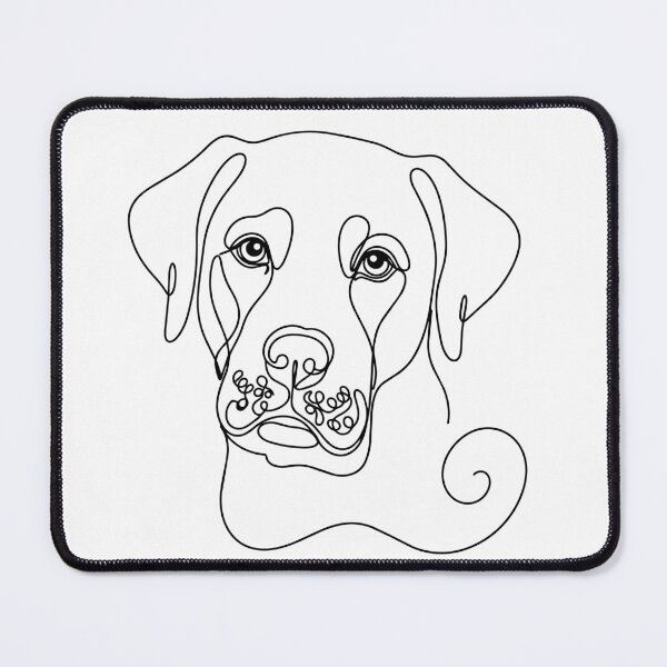 Item preview, Labrador Retriever One Line Art – Modern & minimalist dog contour design designed and sold by Pfotenfaden.