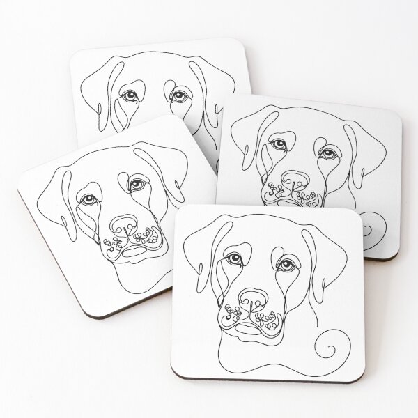 Item preview, Labrador Retriever One Line Art – Modern & minimalist dog contour design designed and sold by Pfotenfaden.