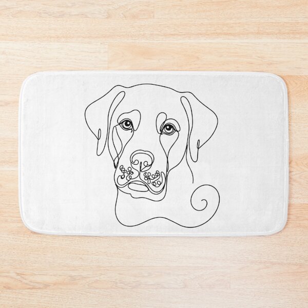 Item preview, Labrador Retriever One Line Art – Modern & minimalist dog contour design designed and sold by Pfotenfaden.
