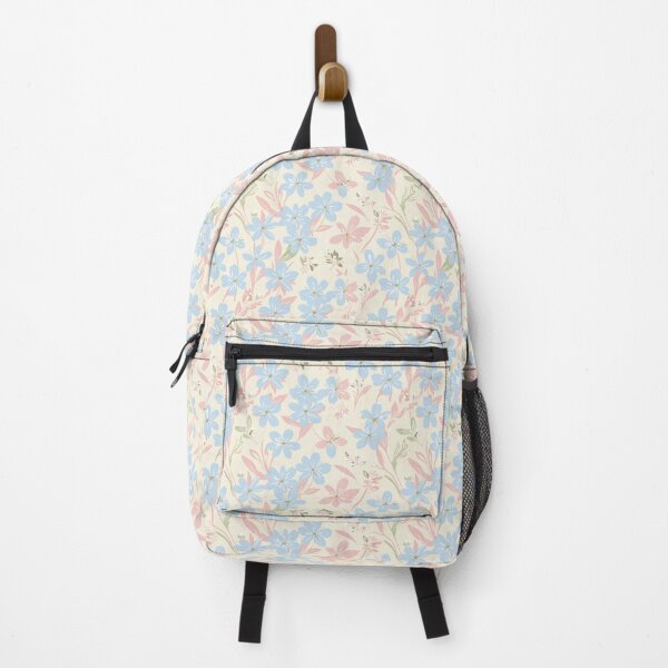 Item preview, Soft Blue Pink Floral Pastel Seamless Pattern designed and sold by GraceInNatureCo.