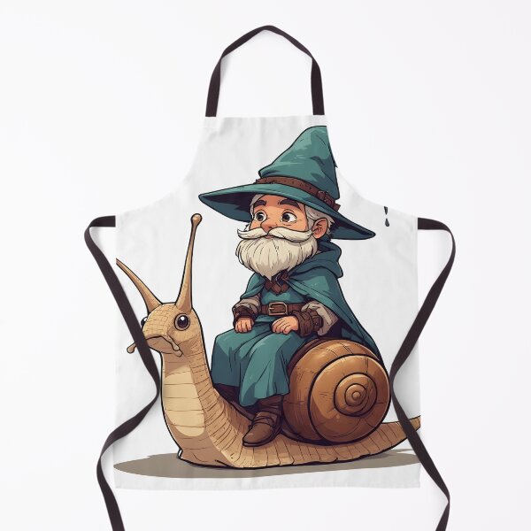 Item preview, Whimsical Wizard Riding a Giant Snail – Fantasy Illustration designed and sold by Karolina’s Cozy Creations.