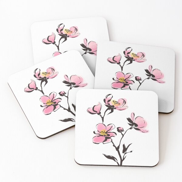 Item preview, Estética floral japonesa minimalista con flores de cerezo Sakura designed and sold by YohakuPause.