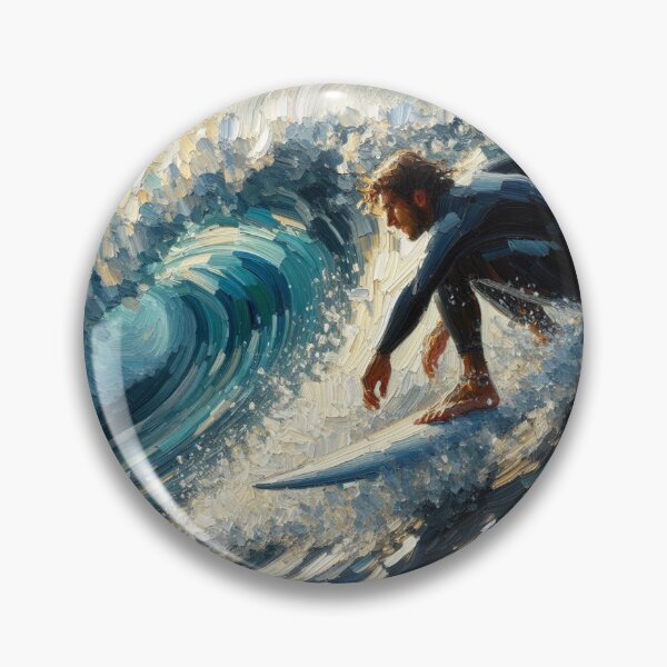 Item preview, Surfer Riding a wave Surfing Watersports gift  designed and sold by ArtUnova.