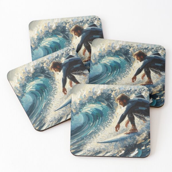 Item preview, Surfer Riding a wave Surfing Watersports gift  designed and sold by ArtUnova.