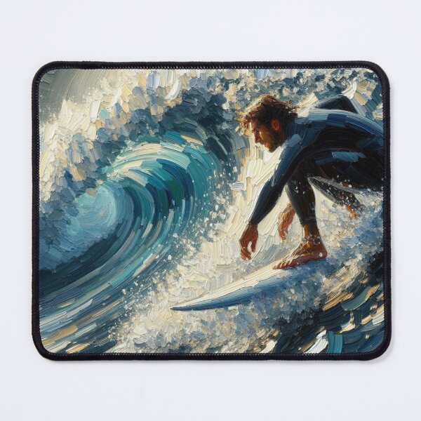 Item preview, Surfer Riding a wave Surfing Watersports gift  designed and sold by ArtUnova.