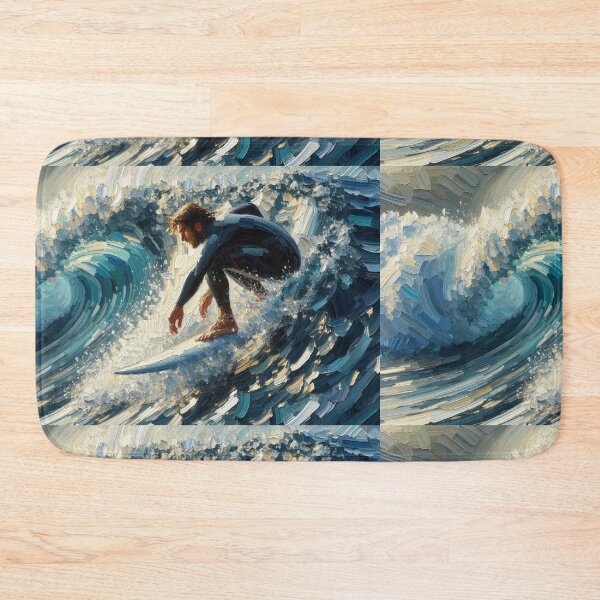 Item preview, Surfer Riding a wave Surfing Watersports gift  designed and sold by ArtUnova.