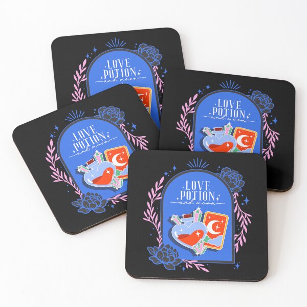 Item preview, Love Potion and Moon – Witchy Aesthetic Tarot Art designed and sold by curushop.