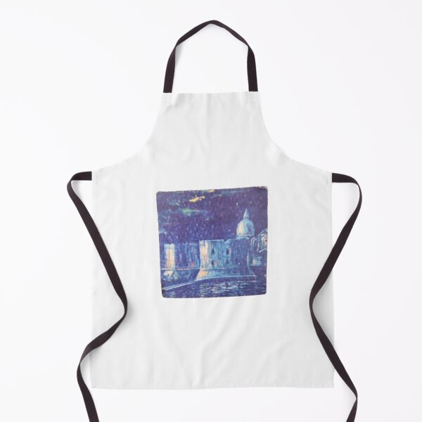 Item preview, Night City Skyline Blue Painting Art designed and sold by UnrealShopKelko.