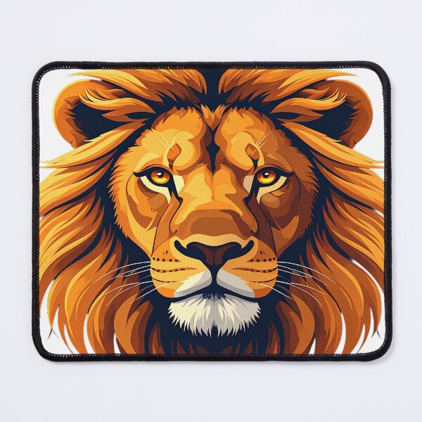 Item preview, Golden Lion Portrait – Minimalist King of the Wild designed and sold by SpeedProduction.