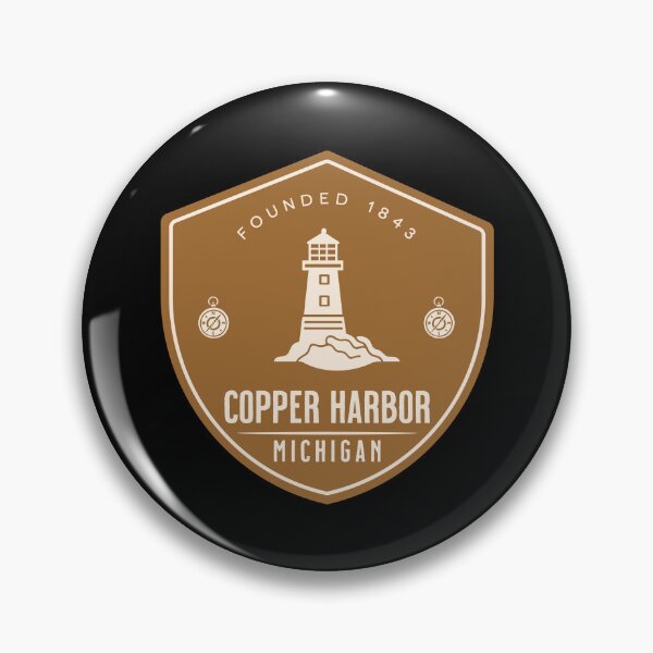 Item preview, Copper Harbor Michigan Lighthouse Badge designed and sold by American Travels.