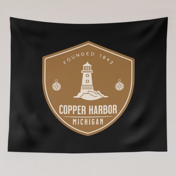 Item preview, Copper Harbor Michigan Lighthouse Badge designed and sold by American Travels.