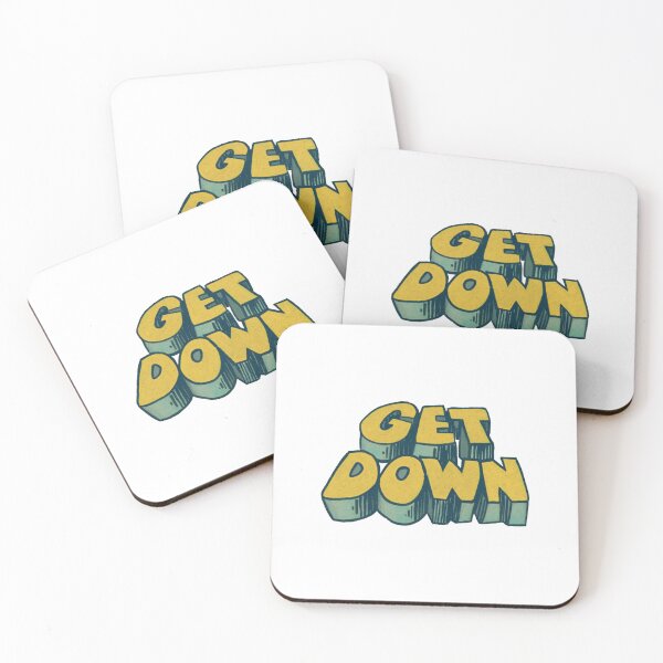 Item preview, Get Down / 70s Style Aesthetic Typography  designed and sold by helenneal.