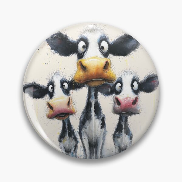 Item preview, CoW PRiNT, ANiMaL PRiNT ' The Milky Cows ' BY SHiRLeY MacARTHuR designed and sold by Shirley MacArthur Art.