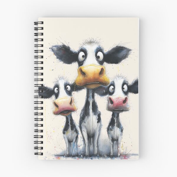 Item preview, CoW PRiNT, ANiMaL PRiNT ' The Milky Cows ' BY SHiRLeY MacARTHuR designed and sold by Shirley MacArthur Art.