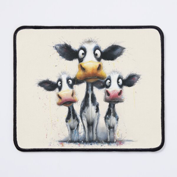 Item preview, CoW PRiNT, ANiMaL PRiNT ' The Milky Cows ' BY SHiRLeY MacARTHuR designed and sold by Shirley MacArthur Art.