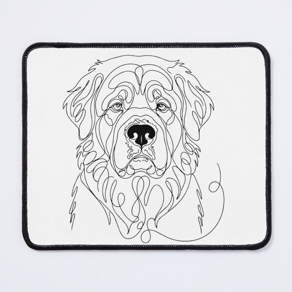 Item preview, Leonberger One Line Art – Modern & minimalist dog contour design designed and sold by Pfotenfaden.