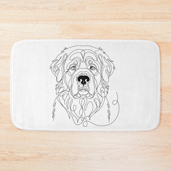 Item preview, Leonberger One Line Art – Modern & minimalist dog contour design designed and sold by Pfotenfaden.