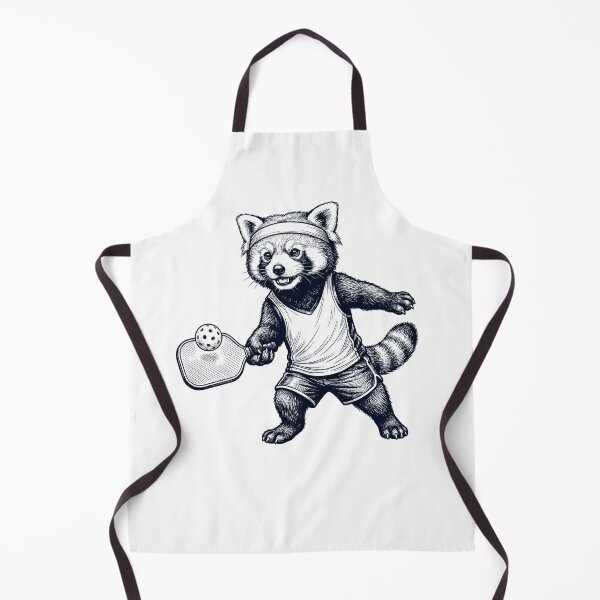Item preview, Vintage Red Panda Playing Pickleball Player Animal Lover designed and sold by DoodleTortle.
