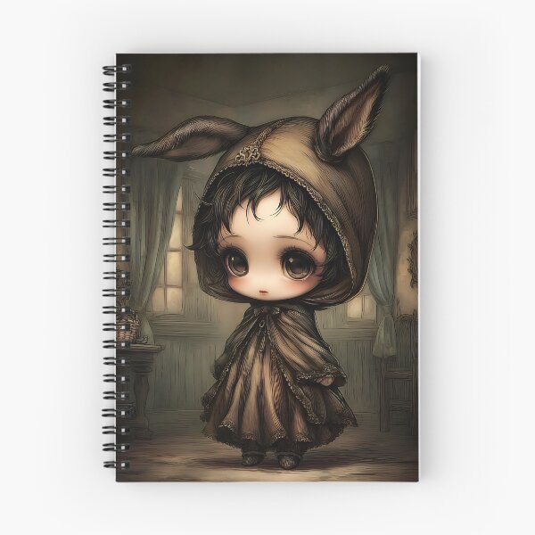 Item preview, Grimm Chibi Donkey Girl – Dark Folklore Fairytale Gothic Art designed and sold by InkAndGloom.
