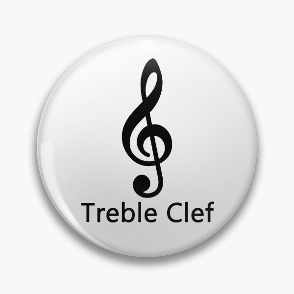 Item preview, Treble clef  with name - Musical symbol designed and sold by CyberArt Designers.