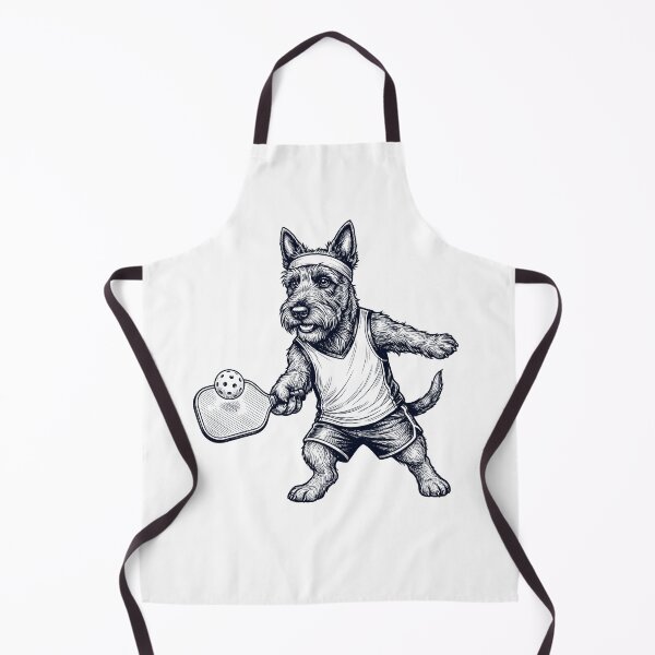Item preview, Vintage Scottish Terrier Playing Pickleball Player Dog Lover designed and sold by DoodleTortle.