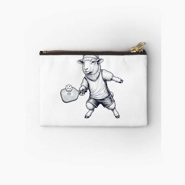 Item preview, Vintage Sheep Playing Pickleball Player Animal Lover designed and sold by DoodleTortle.