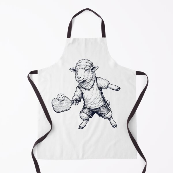 Item preview, Vintage Sheep Playing Pickleball Player Animal Lover designed and sold by DoodleTortle.