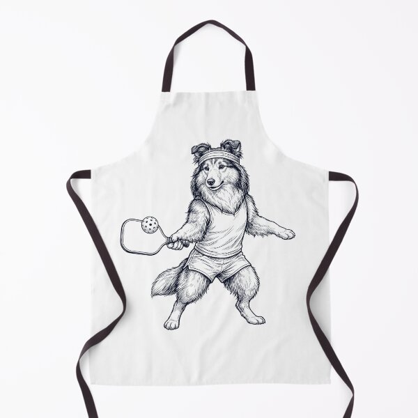 Item preview, Vintage Shetland Sheepdog Playing Pickleball Player Dog Lover designed and sold by DoodleTortle.