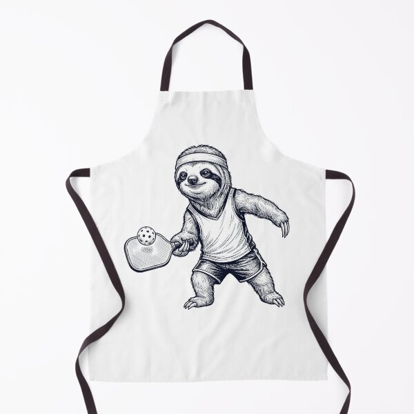 Item preview, Vintage Sloth Playing Pickleball Player Animal Lover designed and sold by DoodleTortle.