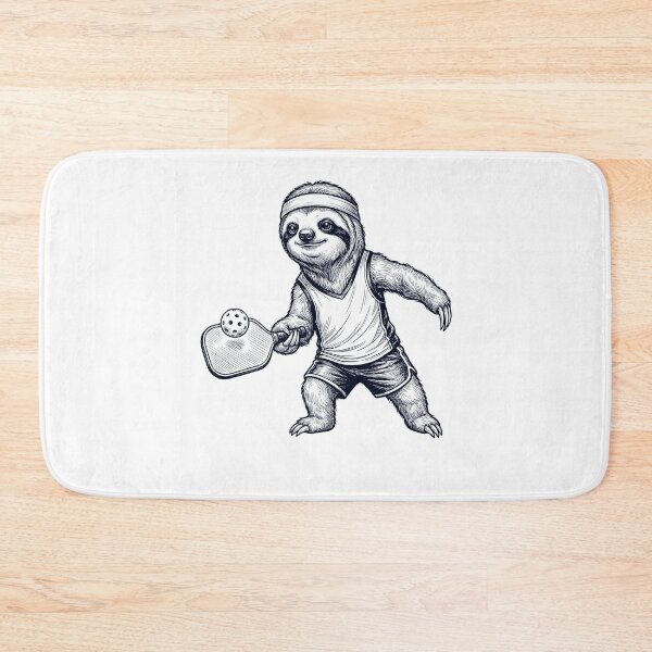 Item preview, Vintage Sloth Playing Pickleball Player Animal Lover designed and sold by DoodleTortle.