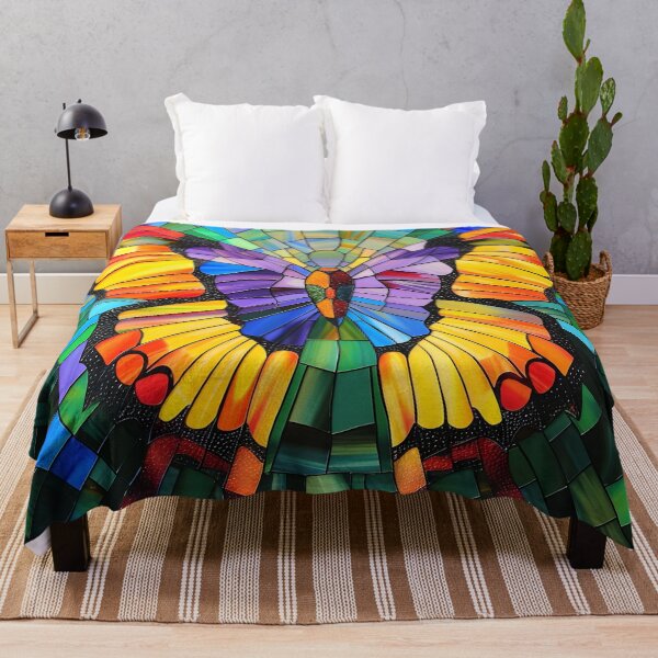 Item preview, Colorful mosaic-stained glass butterfly designed and sold by dcrc.